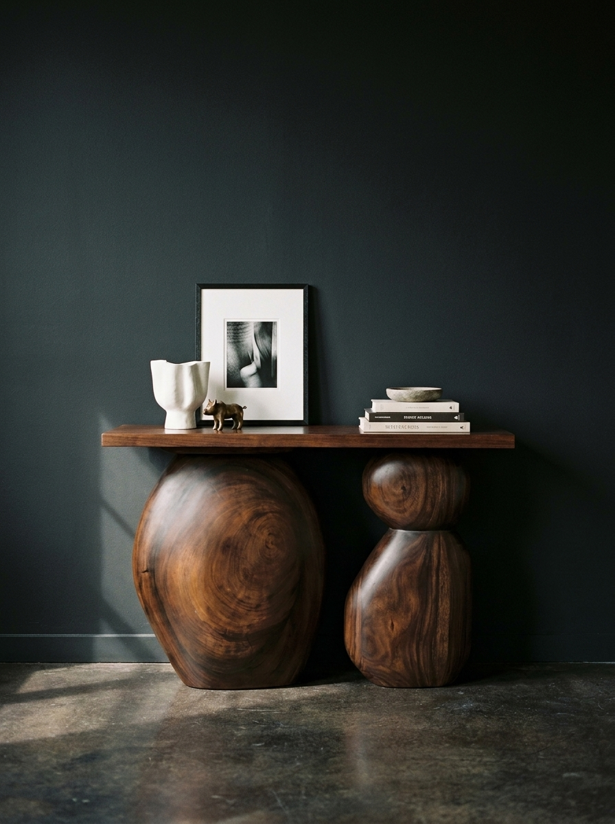 Aurora Rust Console Table