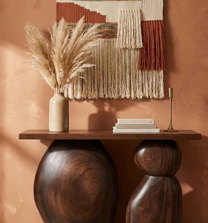Aurora Rust Console Table