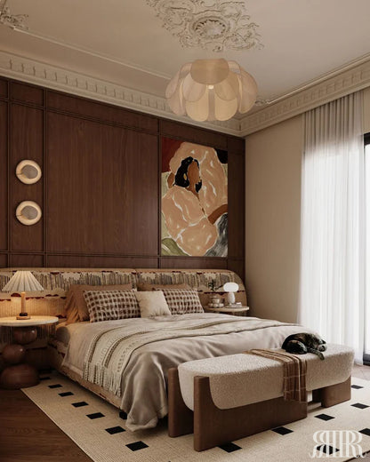 Walnut Whisper Ottoman