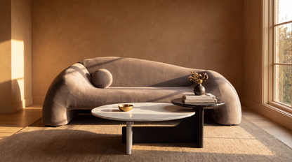 Modern luxury living room with the Aurelia Collection sofa