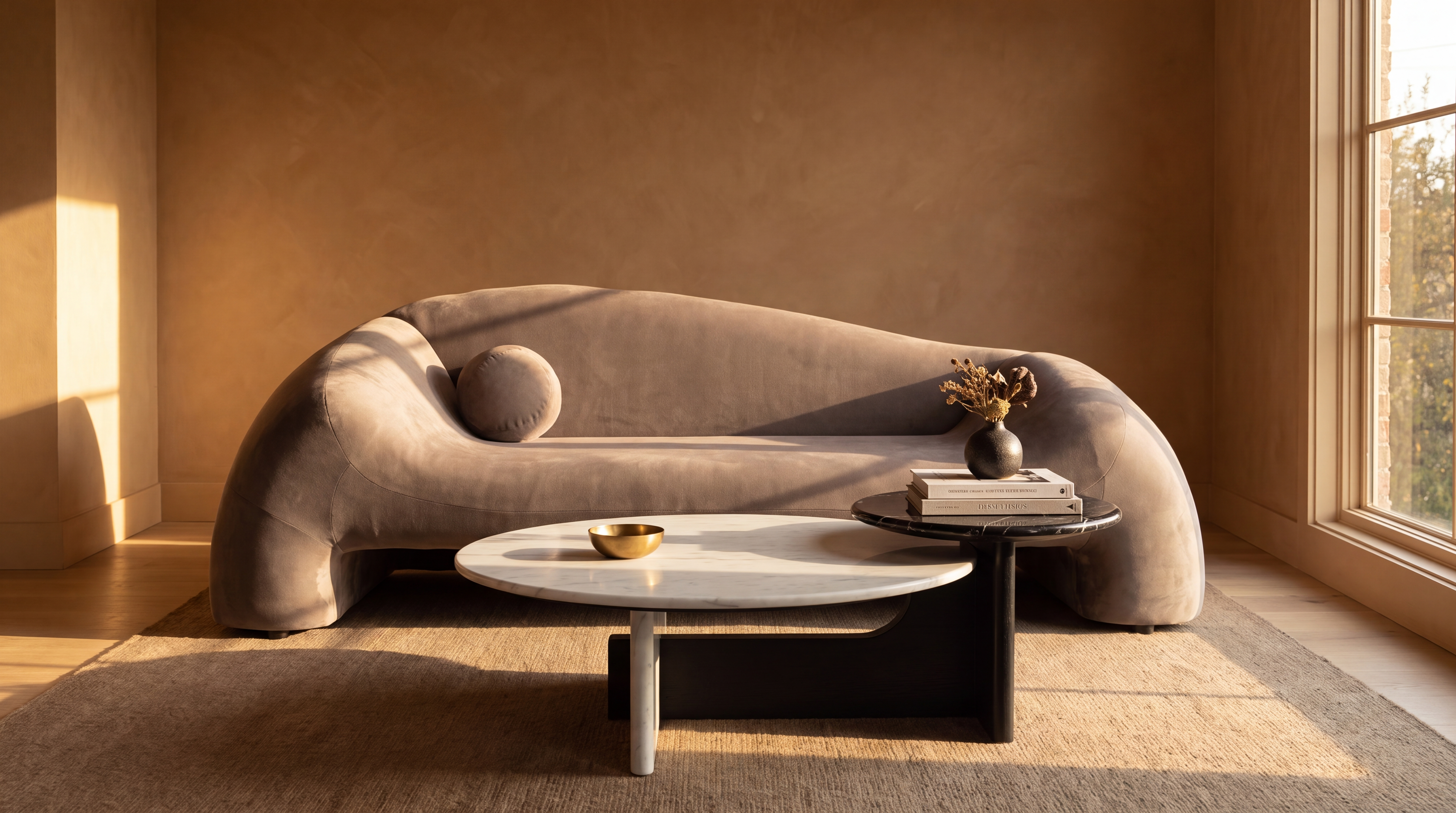 Modern luxury living room with the Aurelia Collection sofa