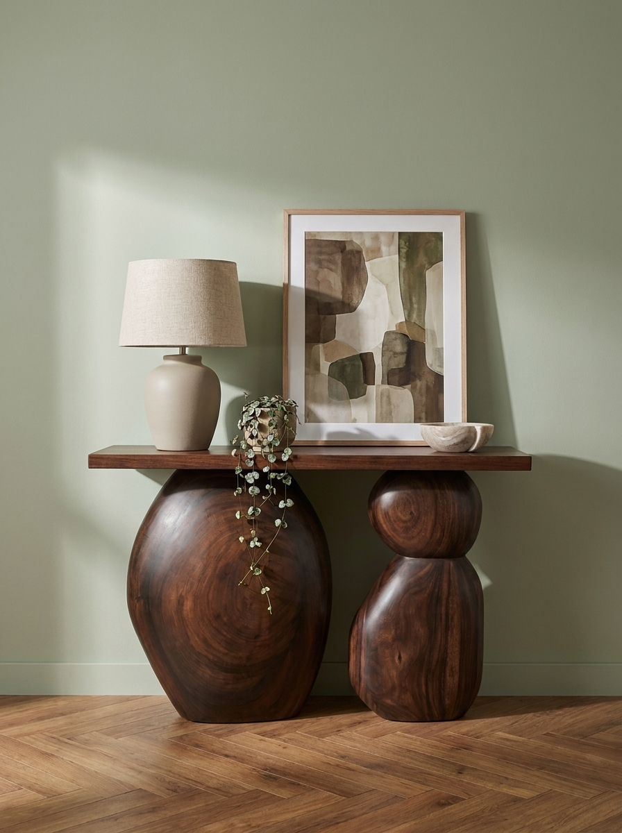 Aurora Rust Console Table