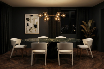 Designer Nocturne dining table from Rustic Rooms furniture collection